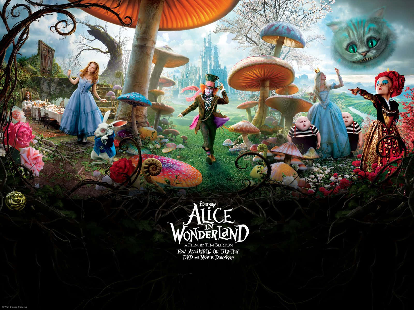Aliceim Wunderland Hintergrund