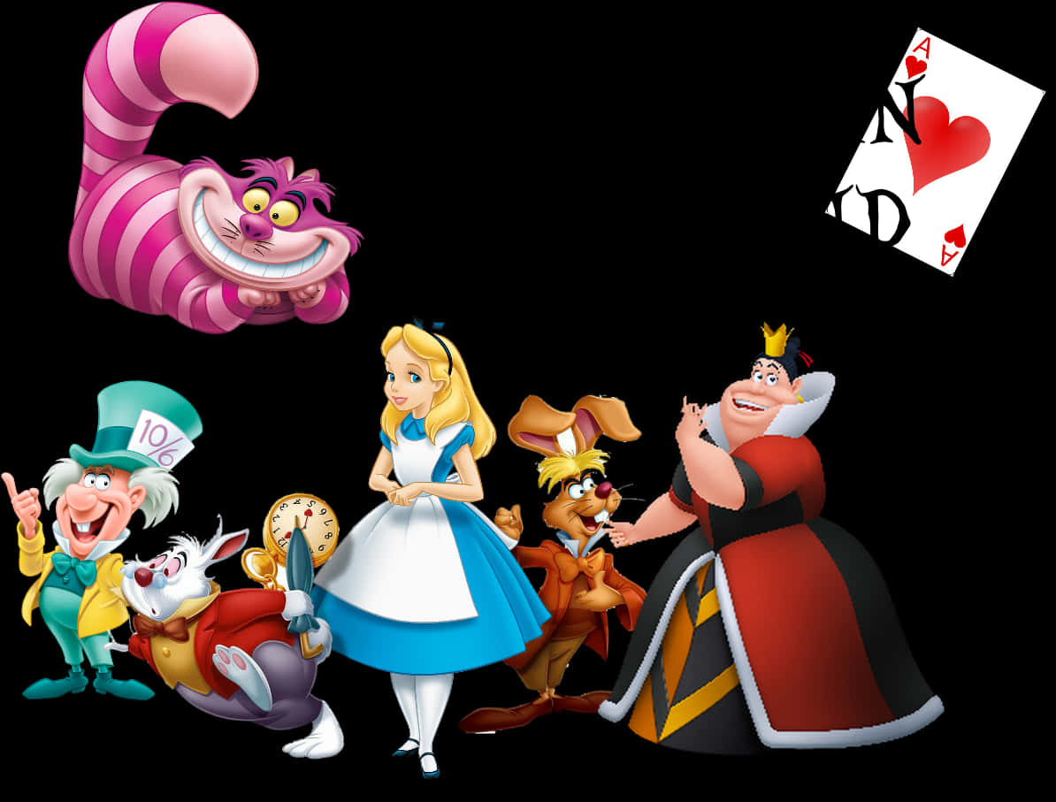 Alicein Wonderland Characters PNG