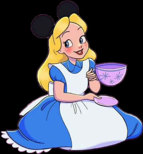 Alicein Wonderland Tea Time PNG