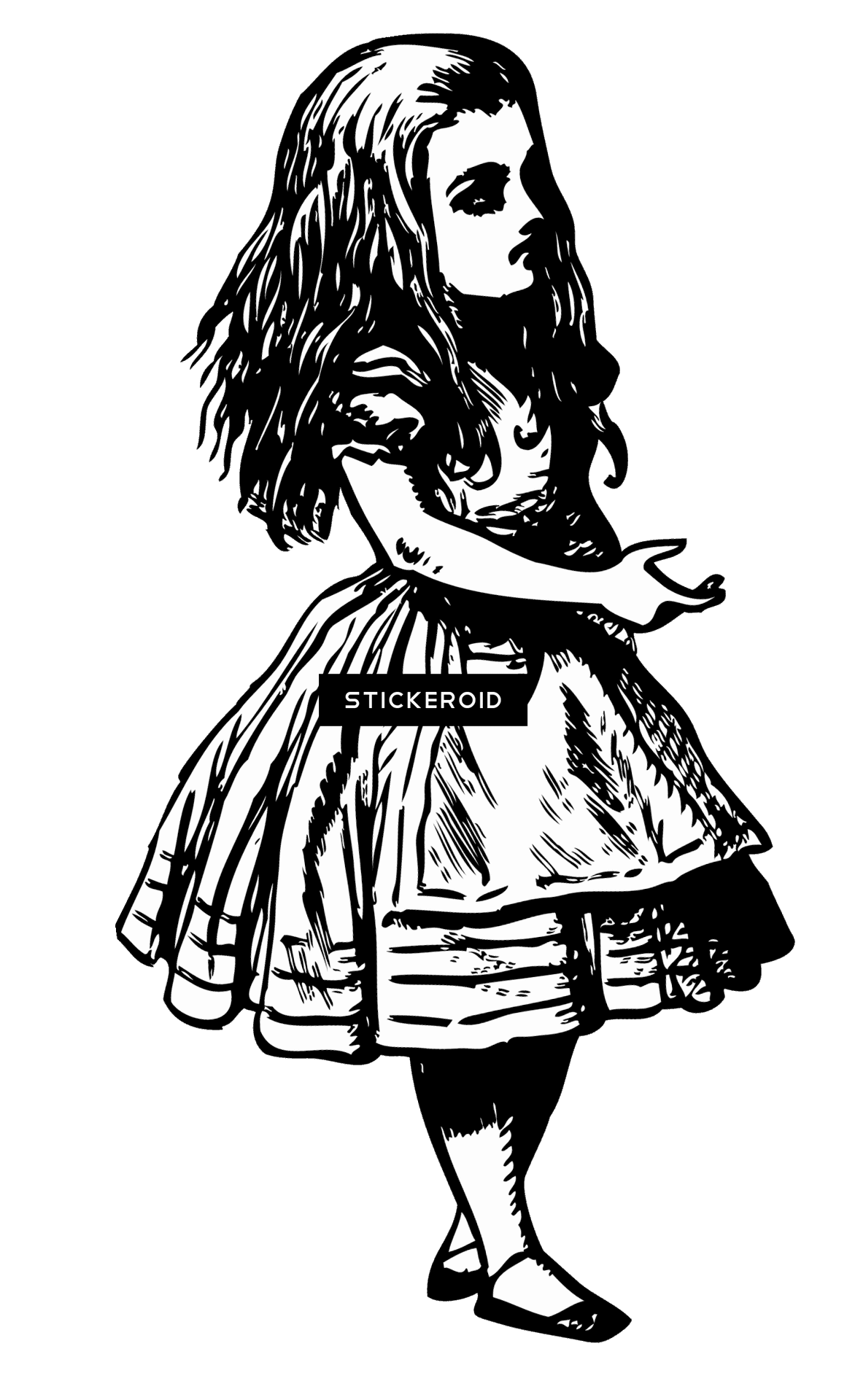 Alicein Wonderland Vintage Illustration PNG