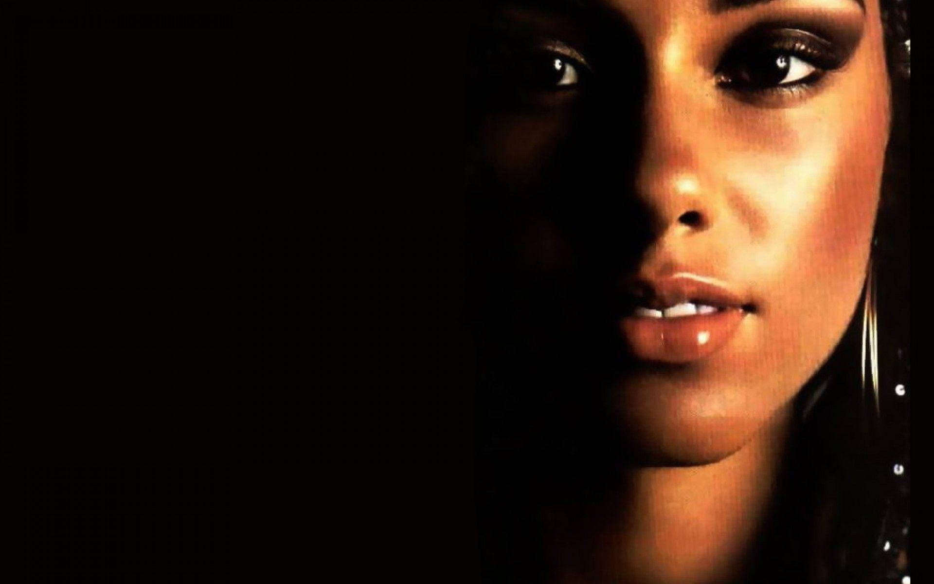 Alicia Keys In Dark Shadow