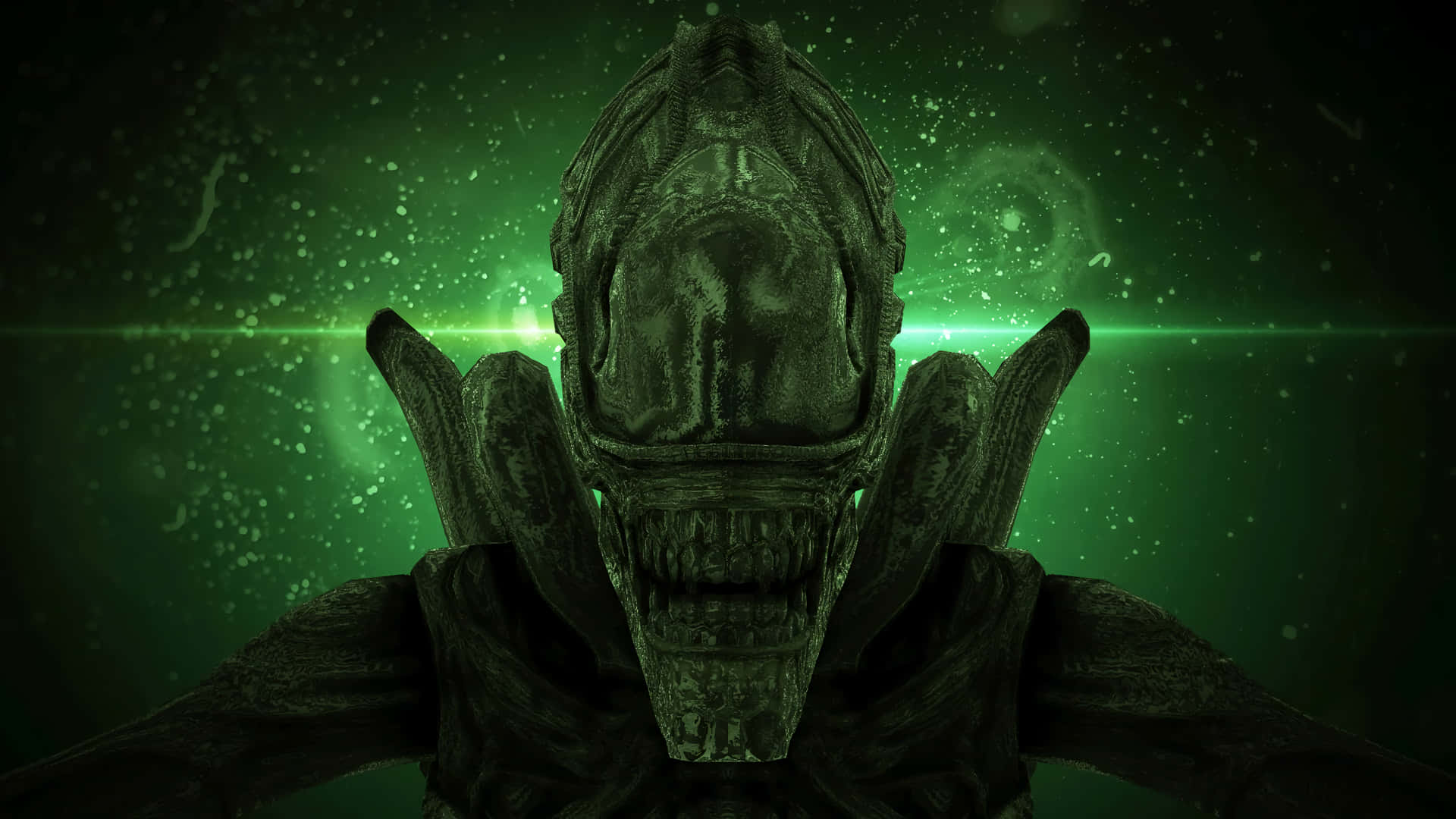 Gør dig klar til en rejse gennem det ydre rum med Alien 4K. Wallpaper