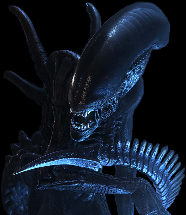 Alien Creature Portrait PNG