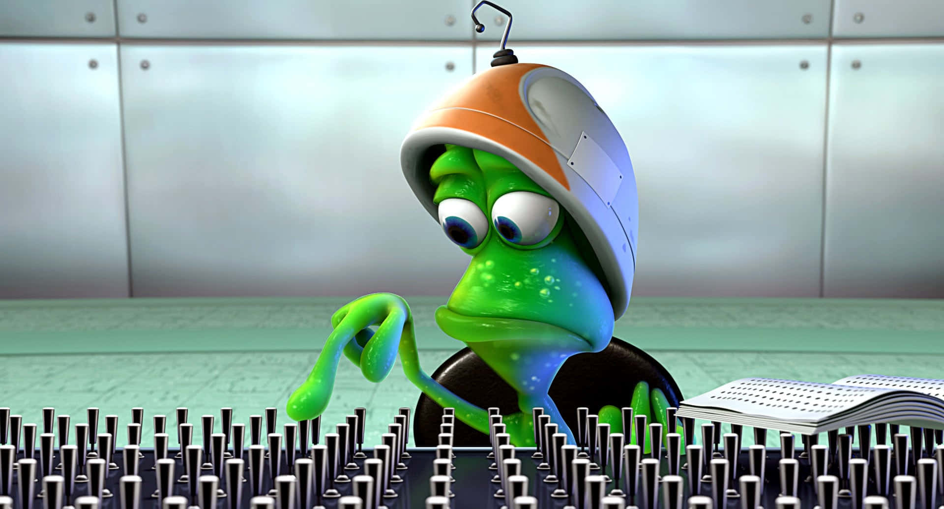 Alien D Jin Thoughtful Pose Wallpaper