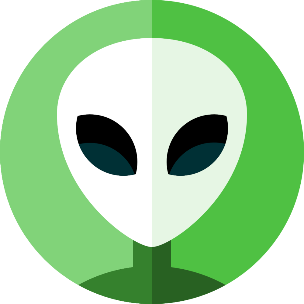Alien Emoji Graphic PNG