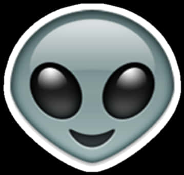 Alien Emoji Smiling Face PNG
