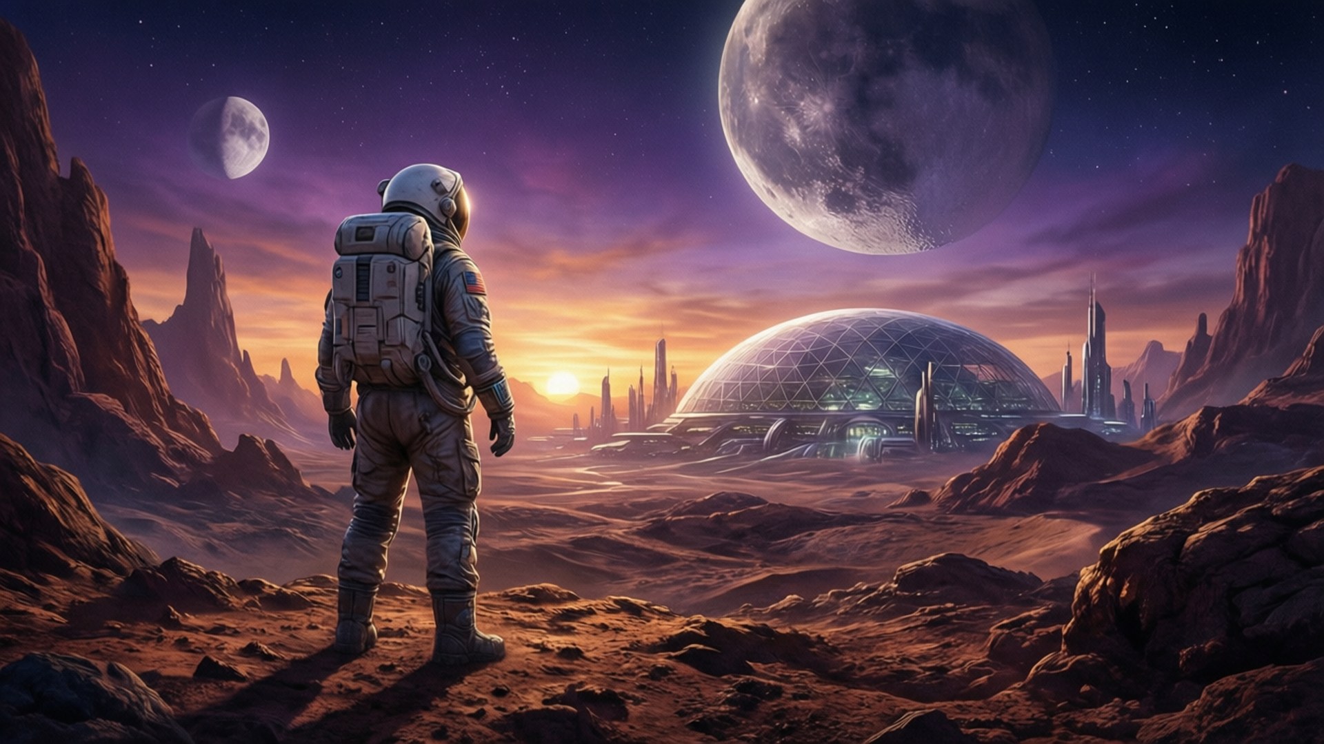 Alien Frontier Sunset Wallpaper