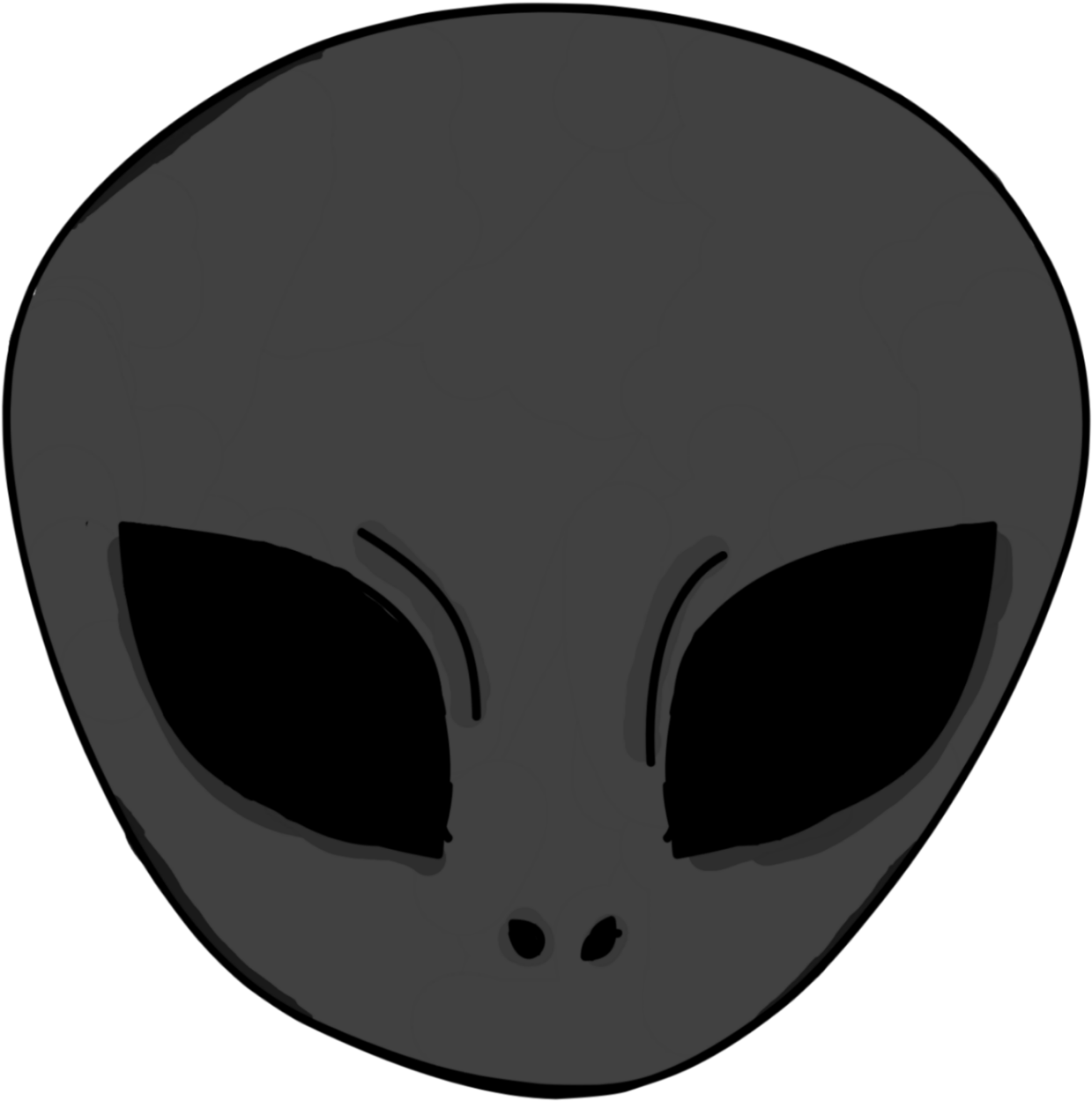 Alien Head Graphic PNG