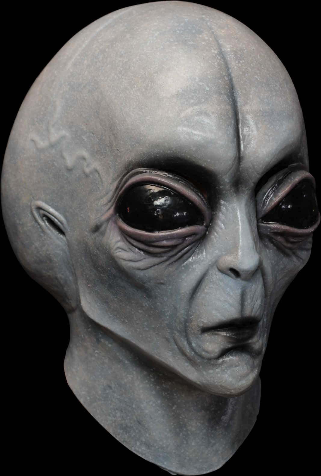 Alien Head Sculpture PNG
