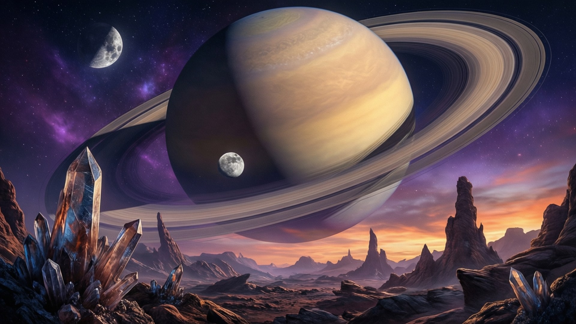 Alien Ringed World Fonds d'écran