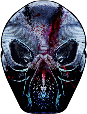 Alien Skull Artwork PNG