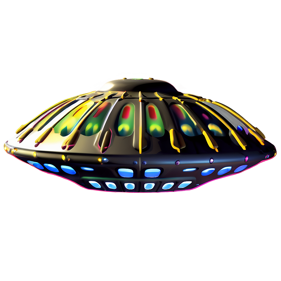 Alien Tech Flying Saucer Png 06202024 PNG