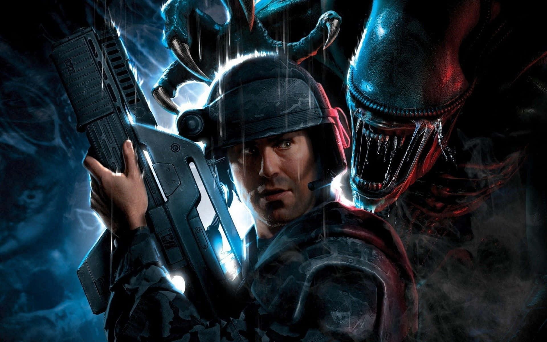 Video Game Aliens Versus Predator 2 HD Wallpaper