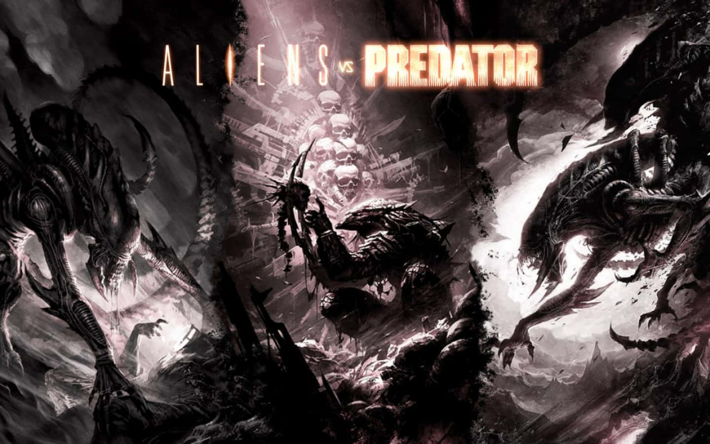 Aliengegen Predator Filmplakat Wallpaper