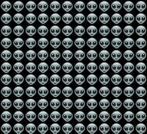 Alien_ Emoji_ Pattern_ Background PNG
