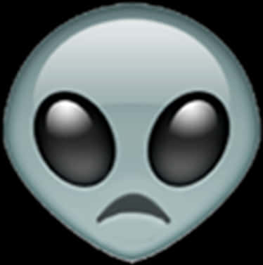 Alien_ Face_ Emoji_ Sad_ Expression PNG