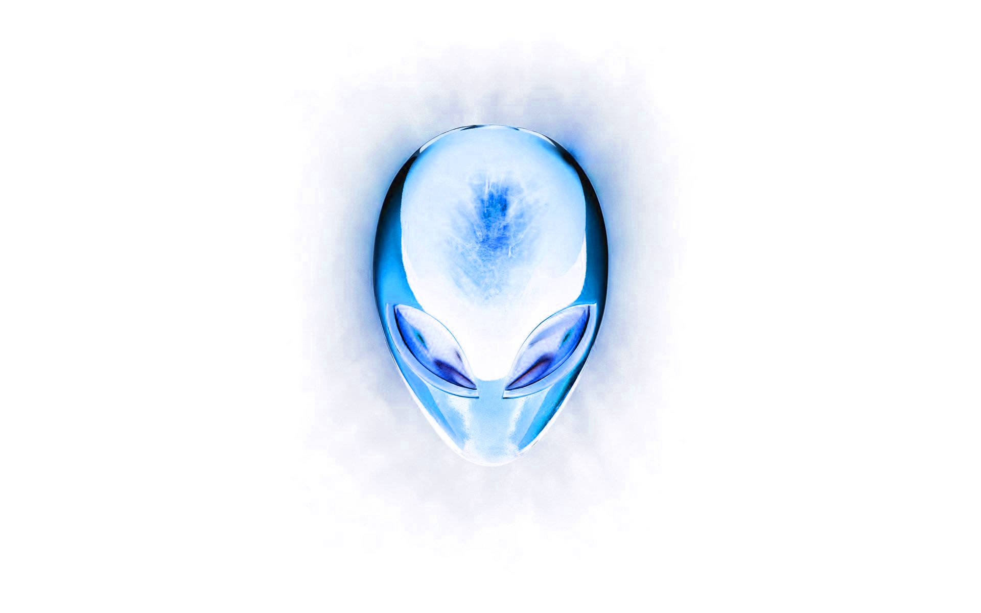 Alienware Default Bluish White Logo Wallpaper
