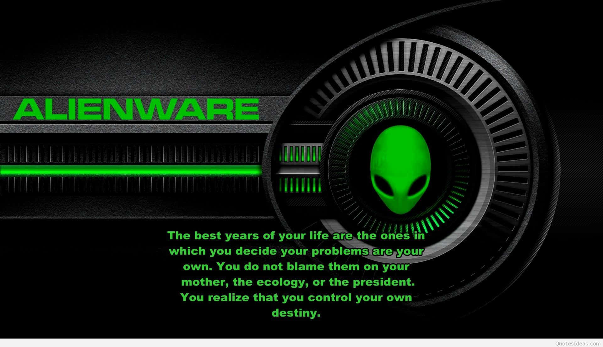 Alienware Inspirational Quote Wallpaper Wallpaper