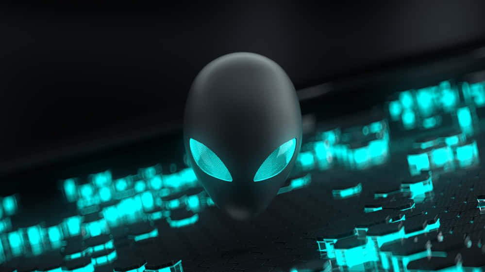 Alienware Gaming Laptop with Glowing LED Alien Head Logo