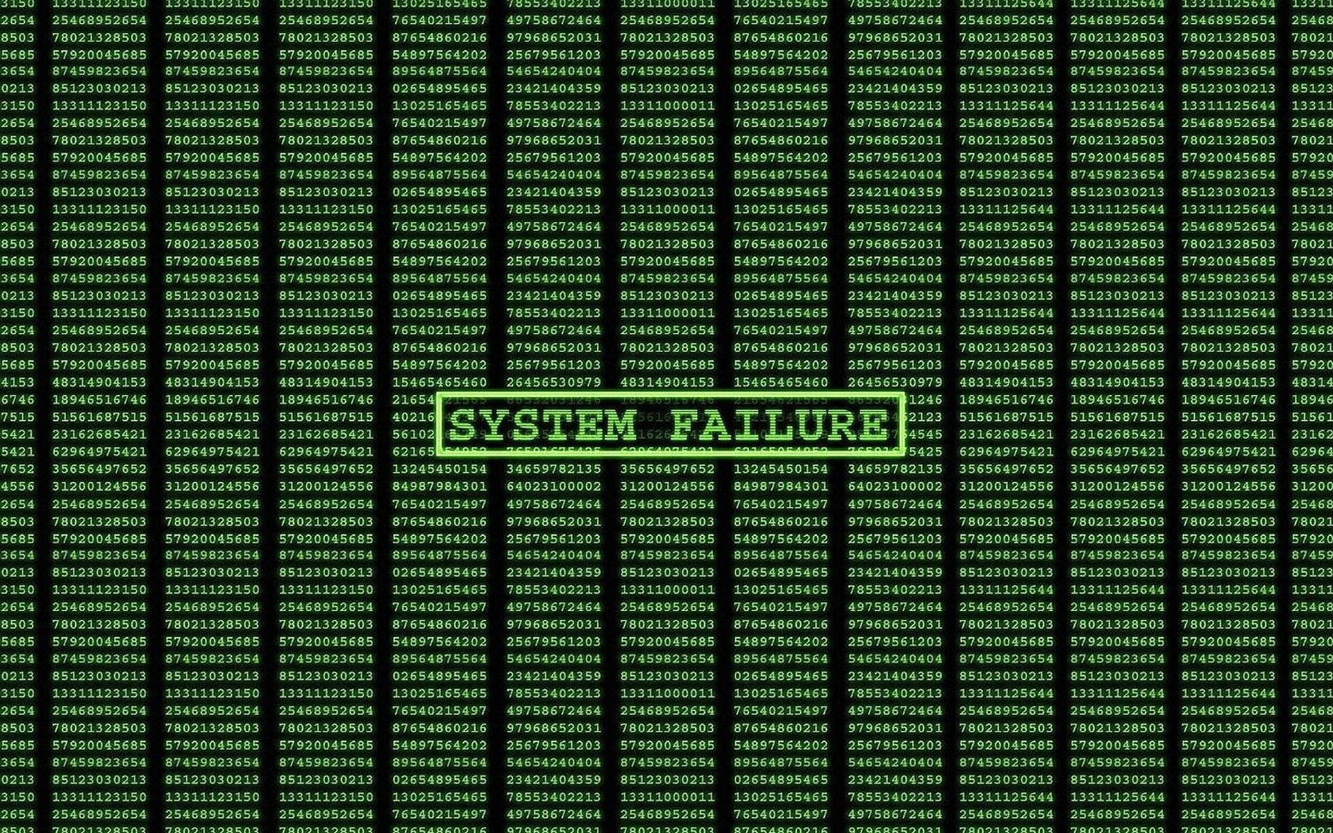 System Failure in the Matrix Wallpaper