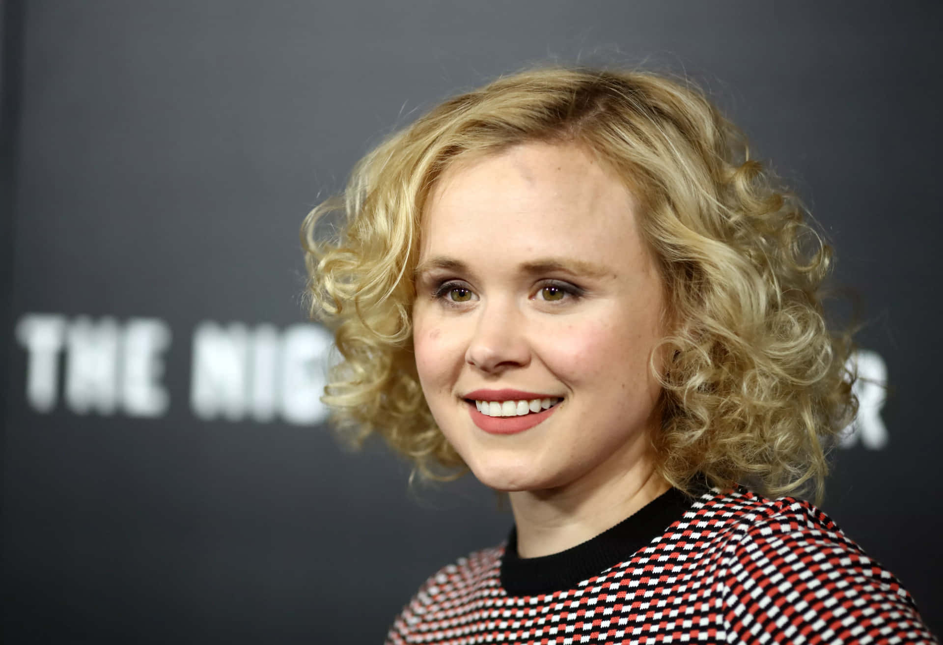 Alison Pill at a red carpet event Wallpaper