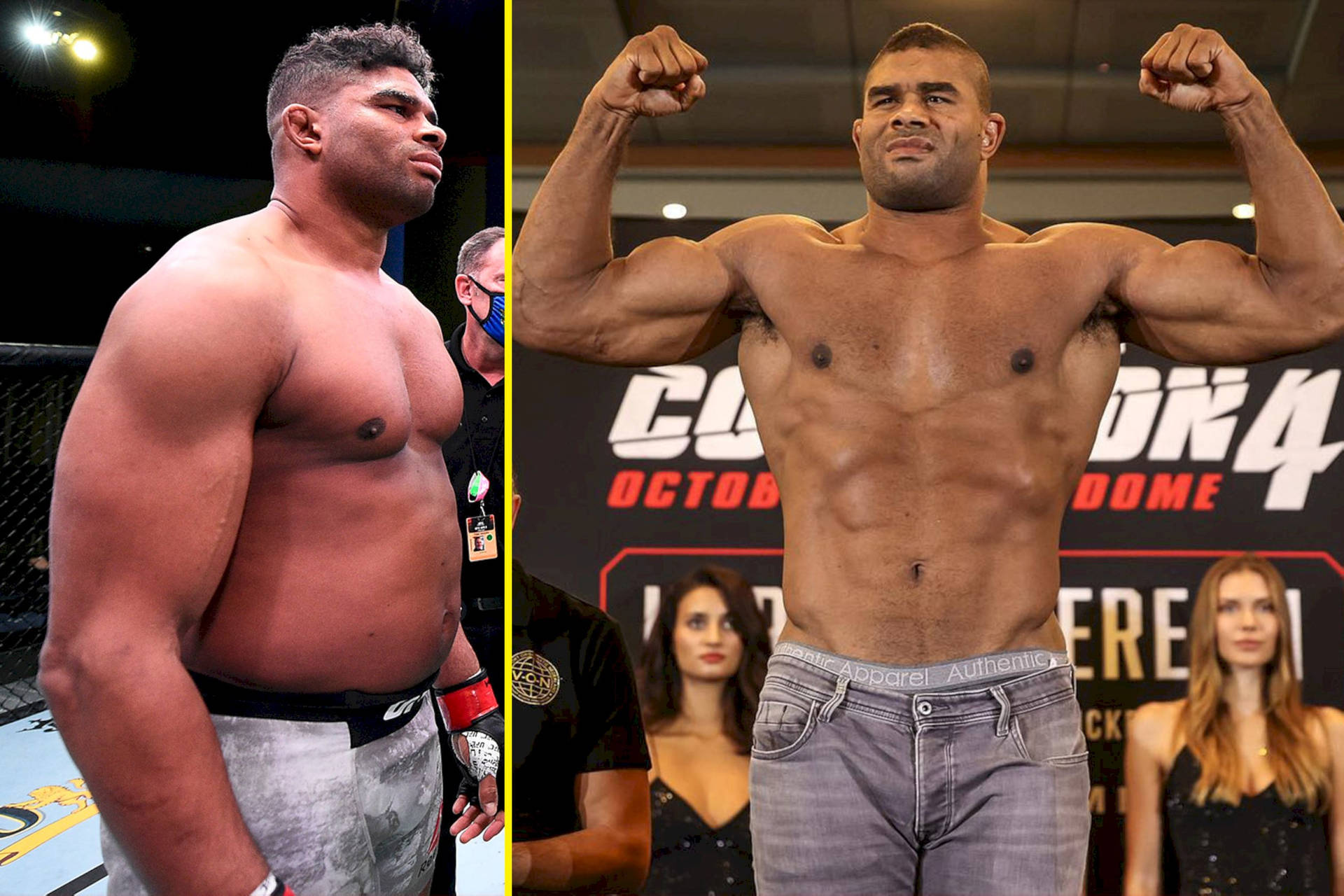 Alistair Overeem Two Photos Side-By-Side Wallpaper