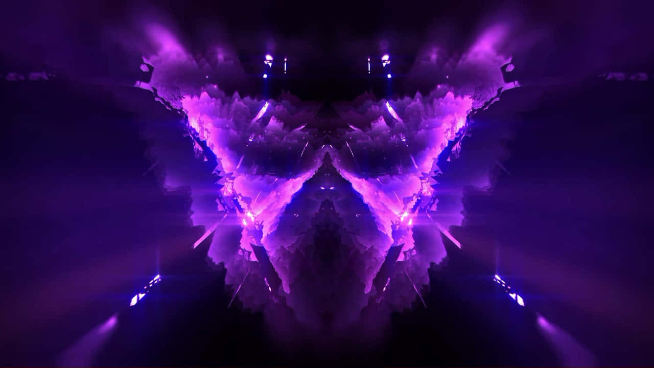 Alive Purple Smoke Mirror Wallpaper