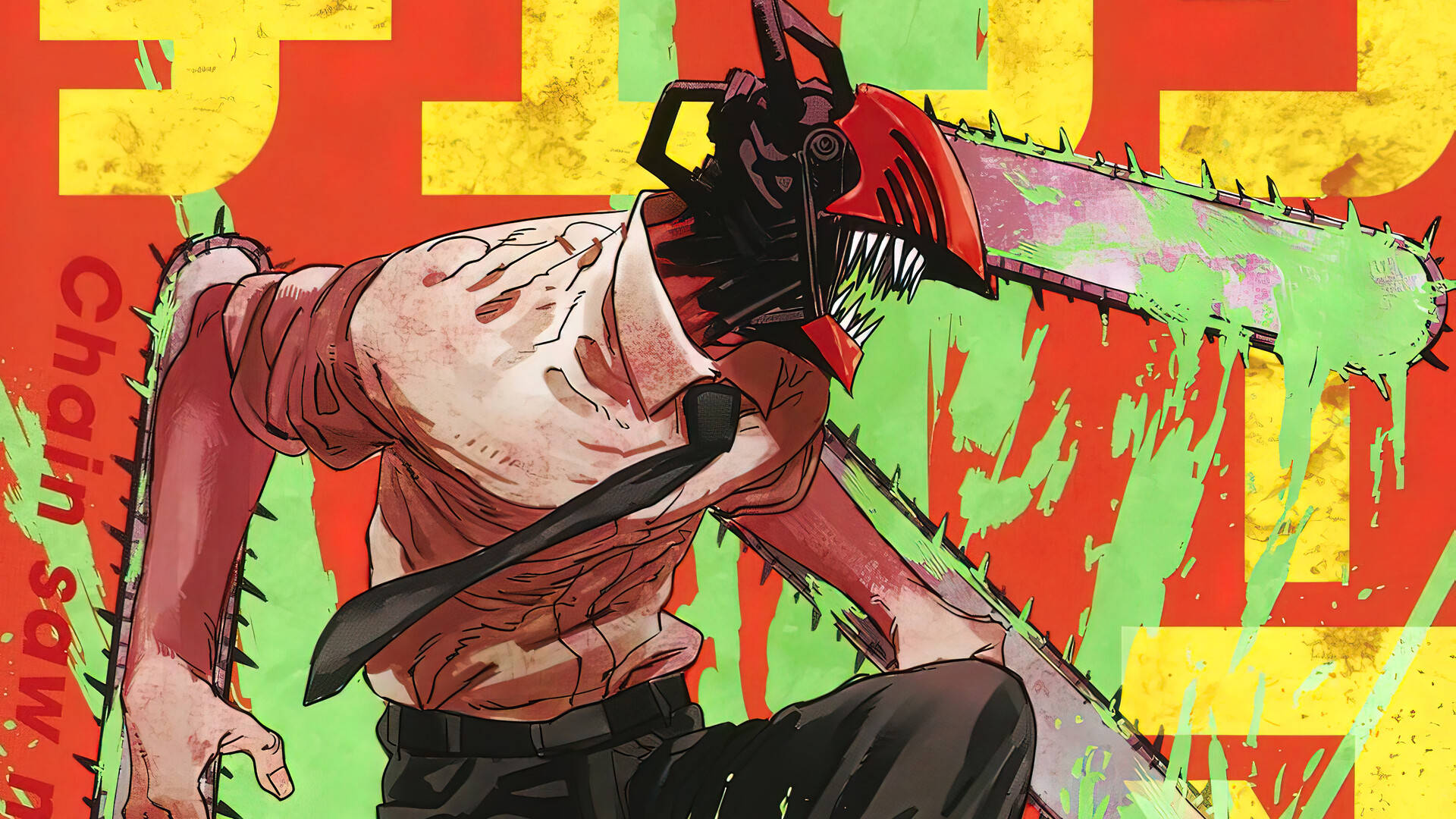 Chainsaw Man Denji  Cross  Chainsaw Man Wallpapers iPhone