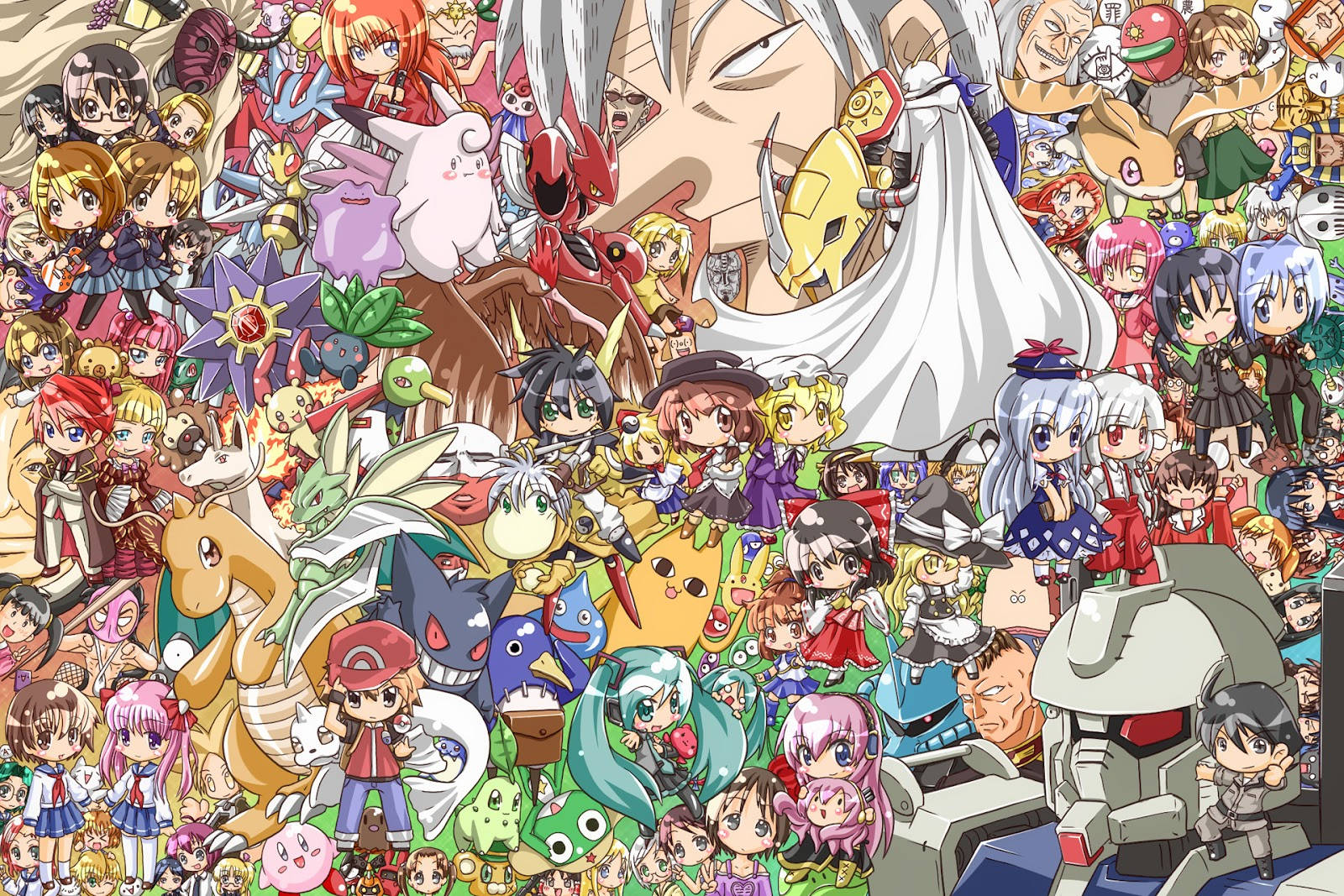 All Anime Cute Chibi Manga Characters Background