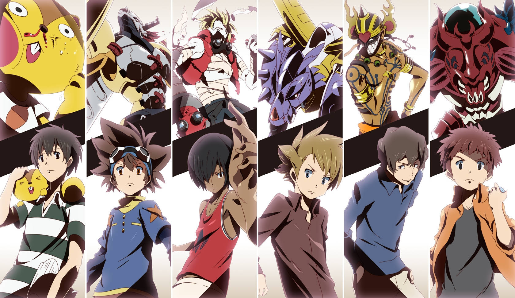 All Anime Digimon Frontier Characters Background