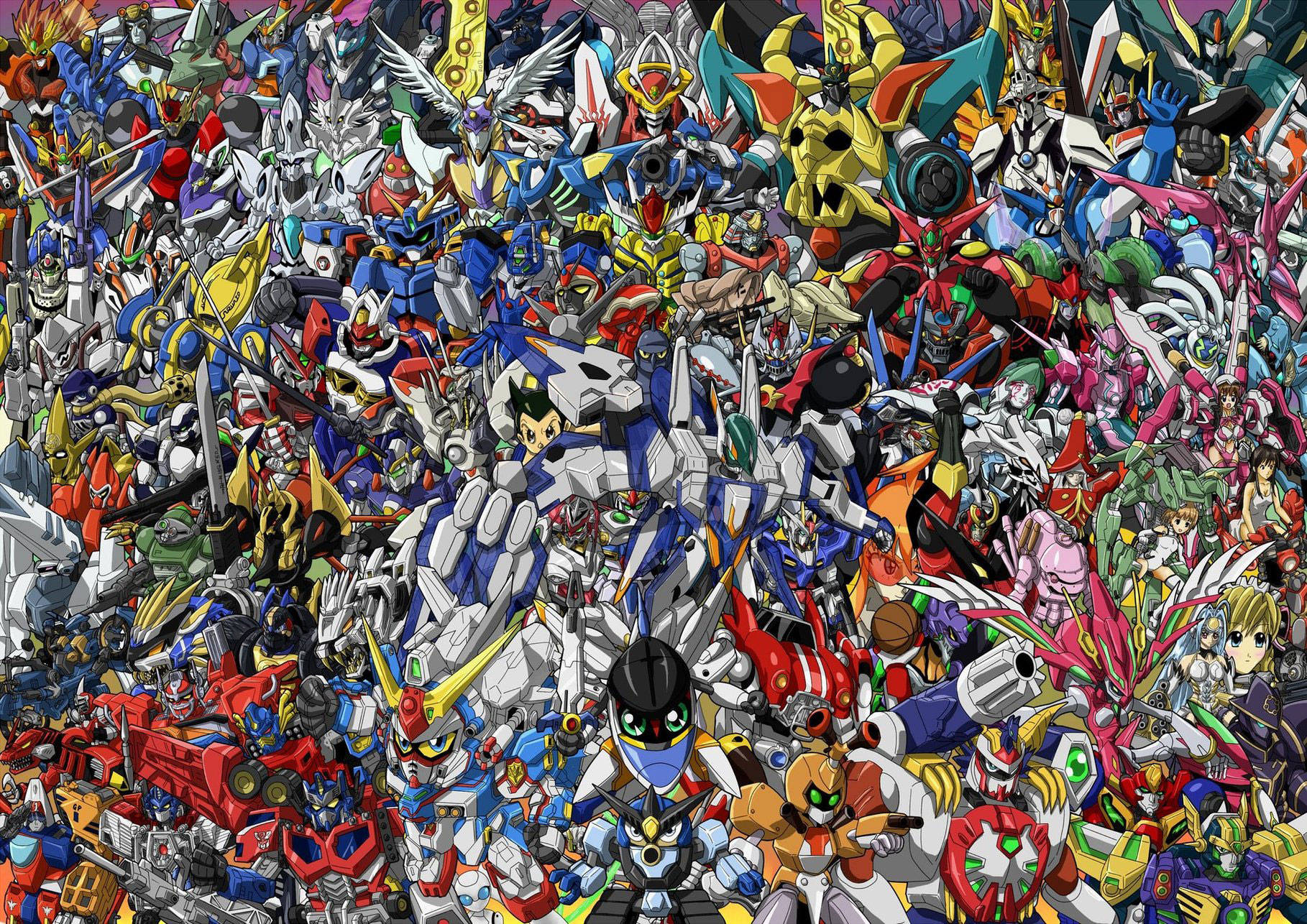 All Anime Mecha Mobile Suits Wallpaper