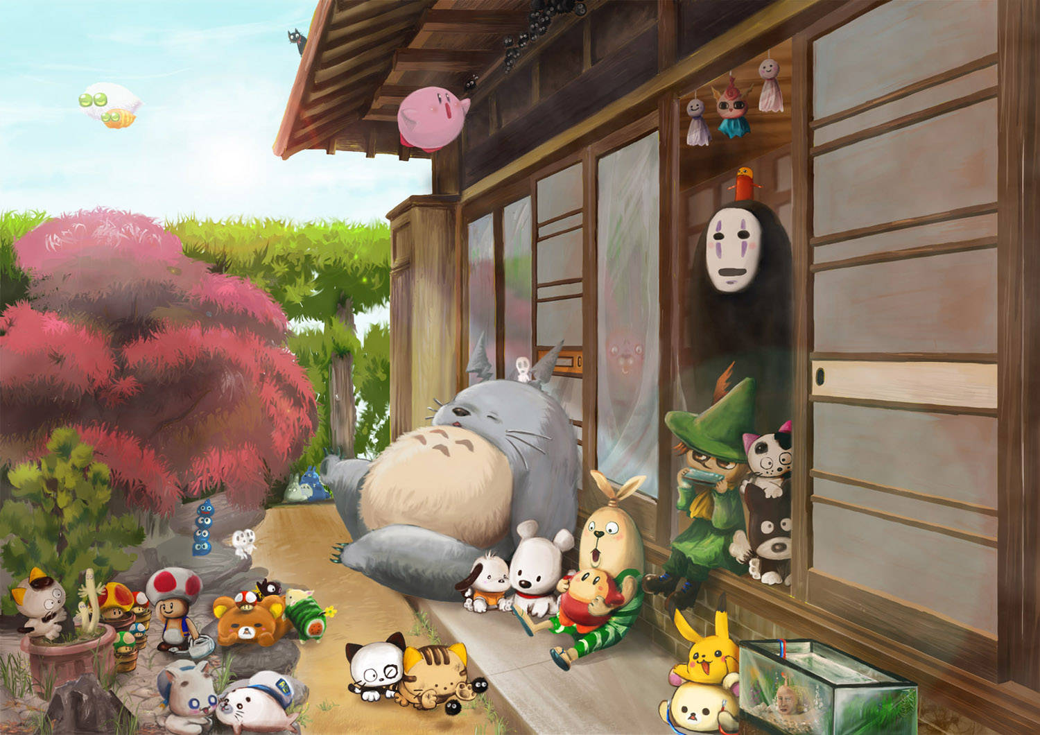 All Anime Spirited Away Characters Wallpaper