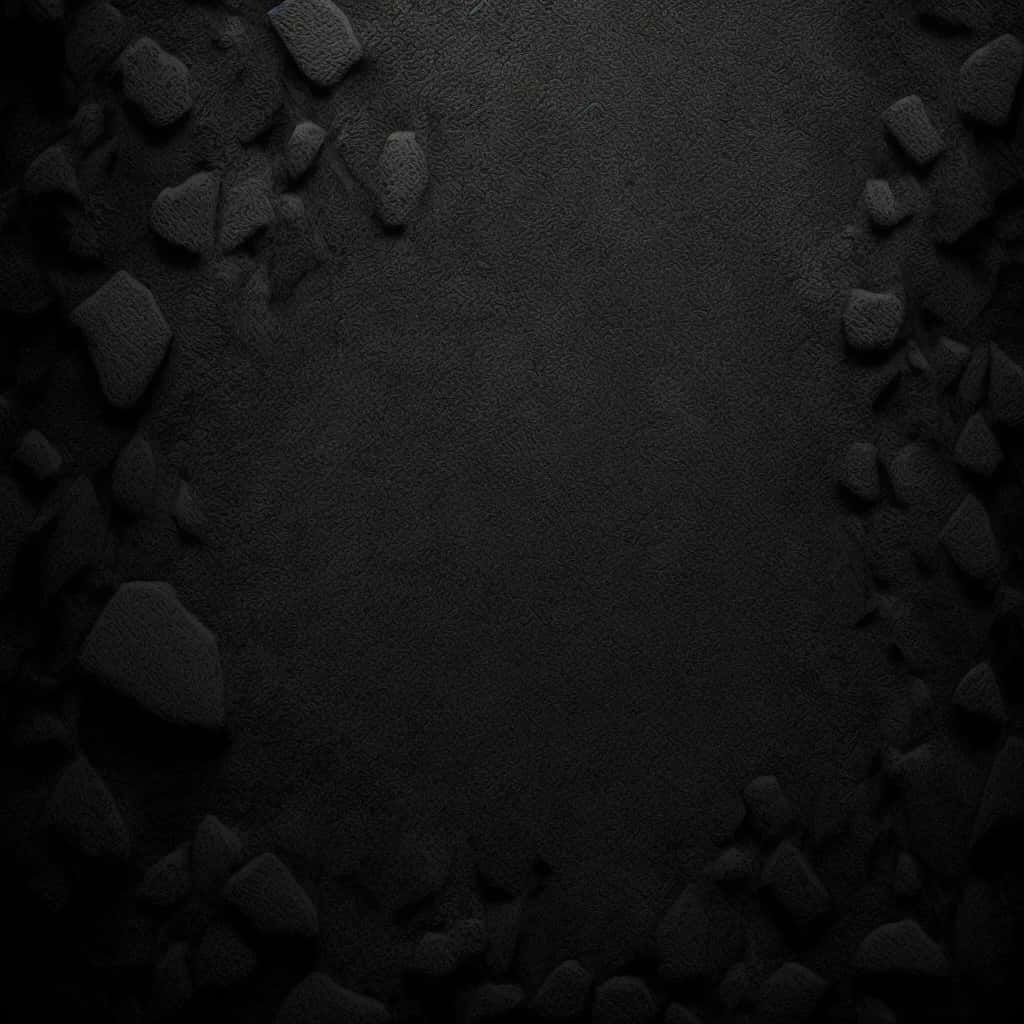Sand With Pebbles All Black Background