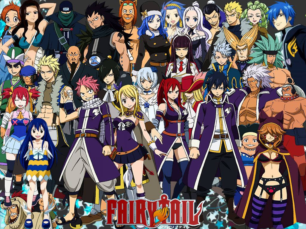 The Incredible Fairy Tail Cast Wallpaper