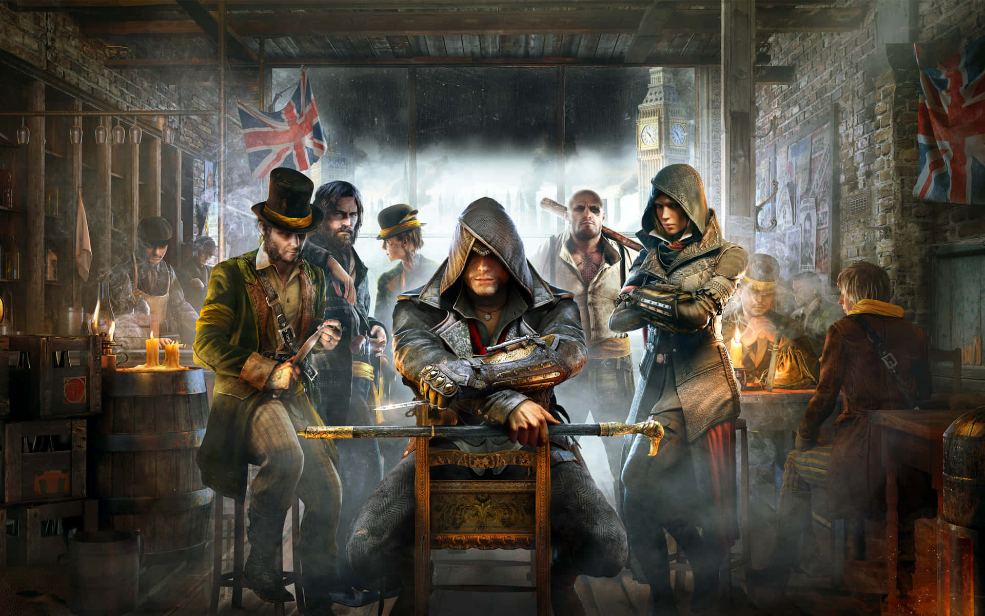 Tag screenshot af Assassin's Creed III som baggrund. Wallpaper