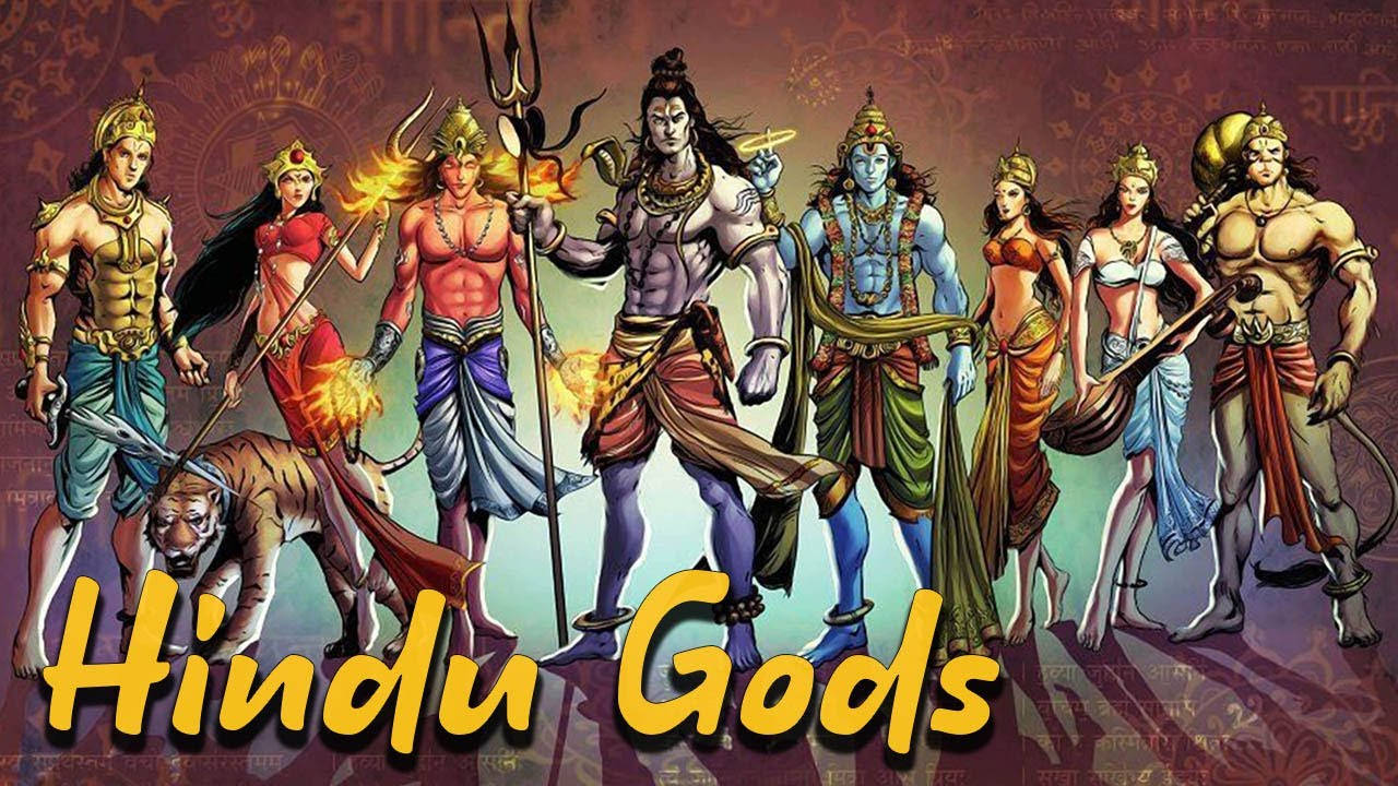 All Hindu Gods Comic Art Wallpaper