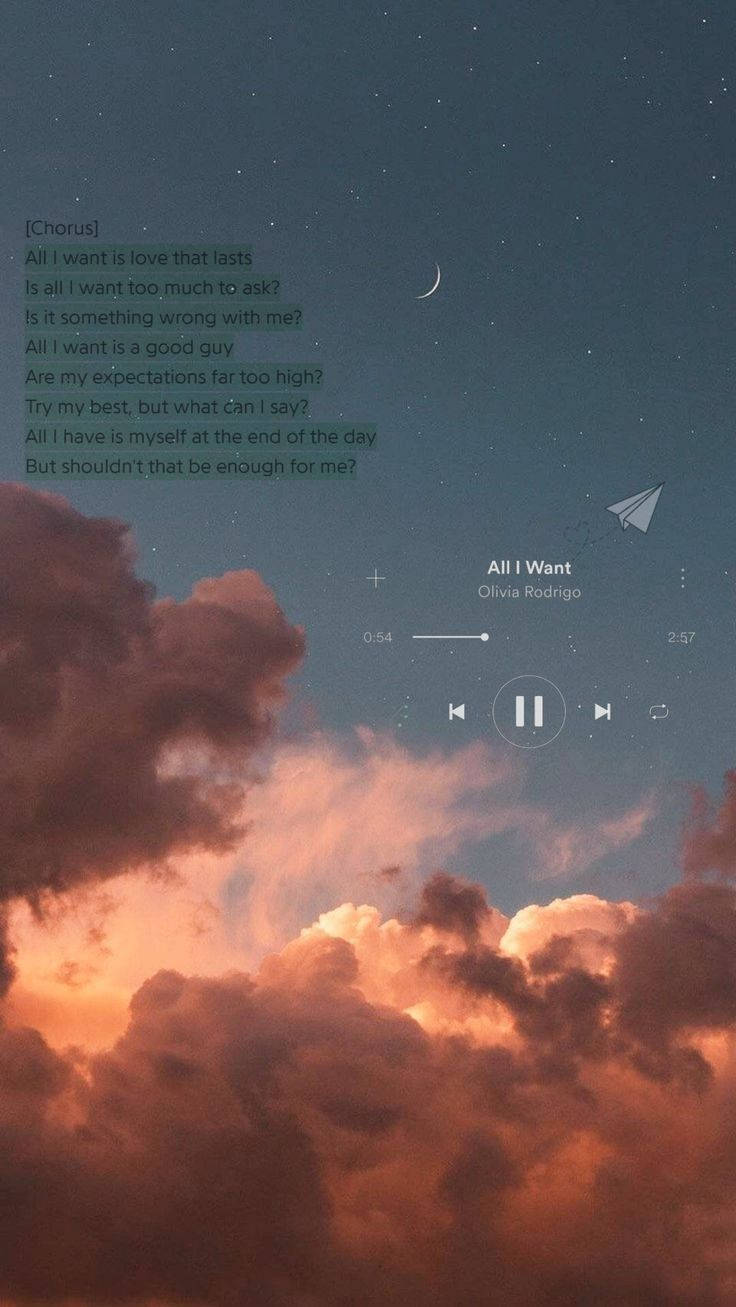 All I Want Music Aesthetic Wallpaper