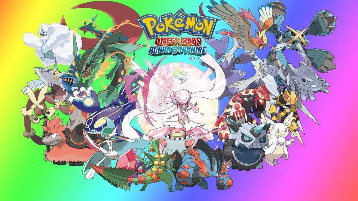 Erfreuedich An Sämtlichen Mega-entwicklungen Der Pokémon Aus Verschiedenen Videospielen. Wallpaper