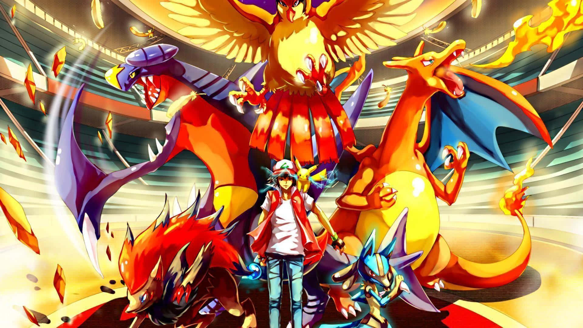 Allede Mega-udviklinger Af De Berømte Pokémon. Wallpaper