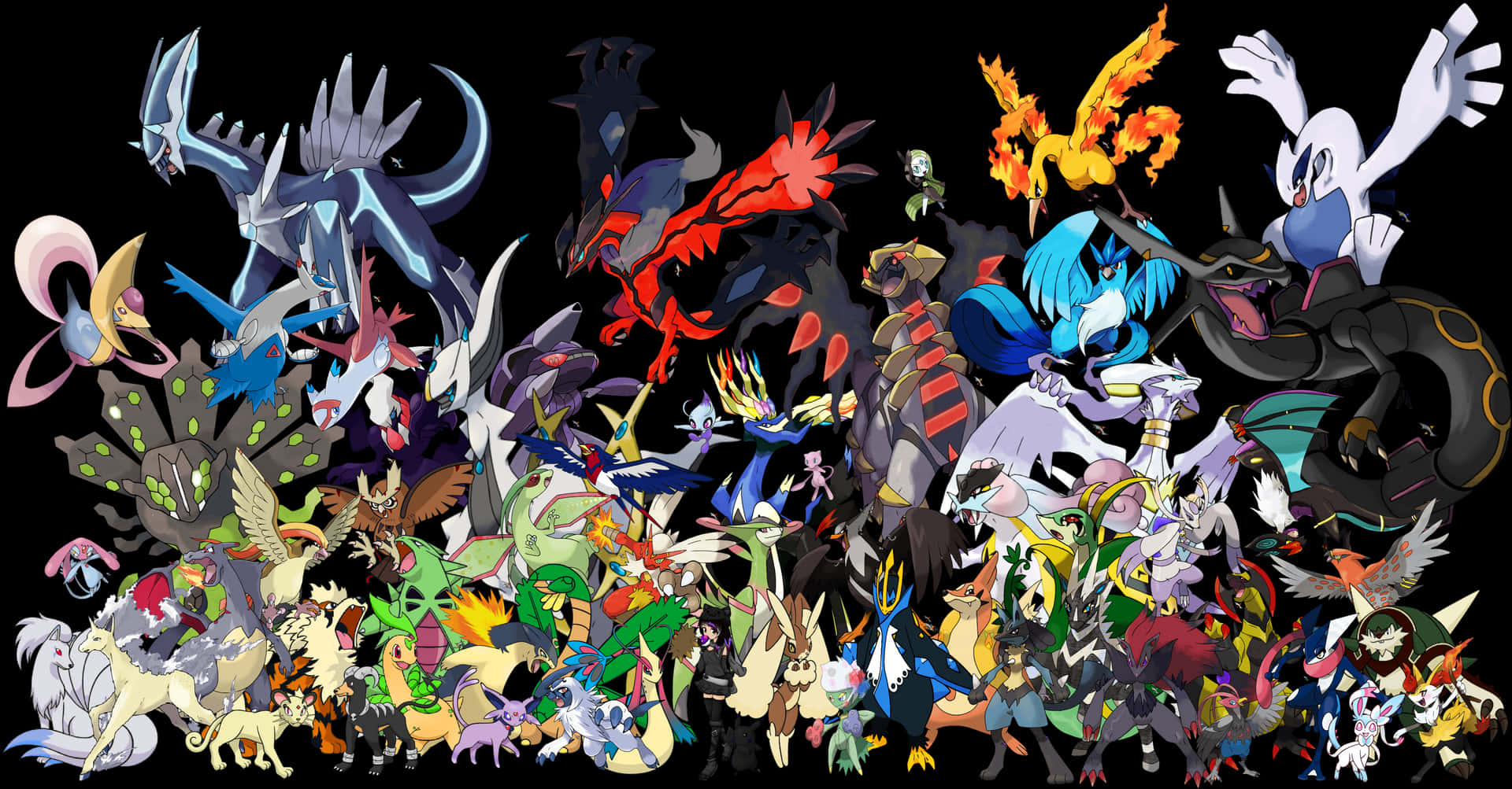 Pokemongäng - En Grupp Av Pokemon Wallpaper