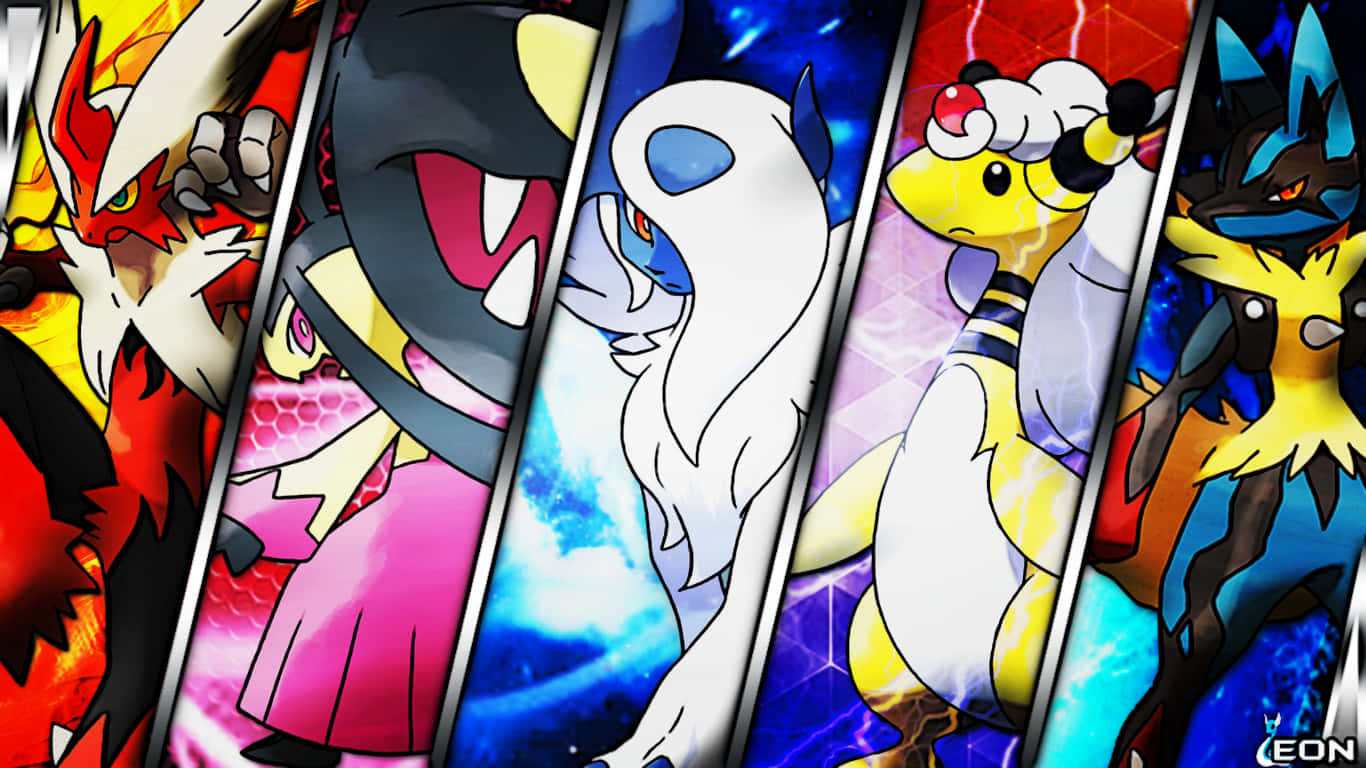 Allemega-entwicklung Pokémon Wallpaper