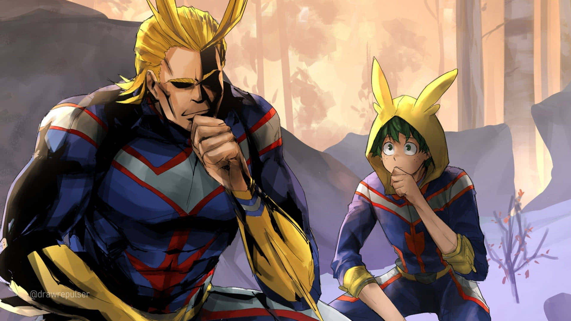 All Might saving the day!