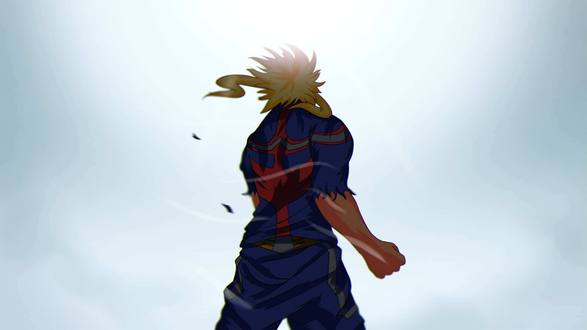 Picture Of All Might Facing The Sun