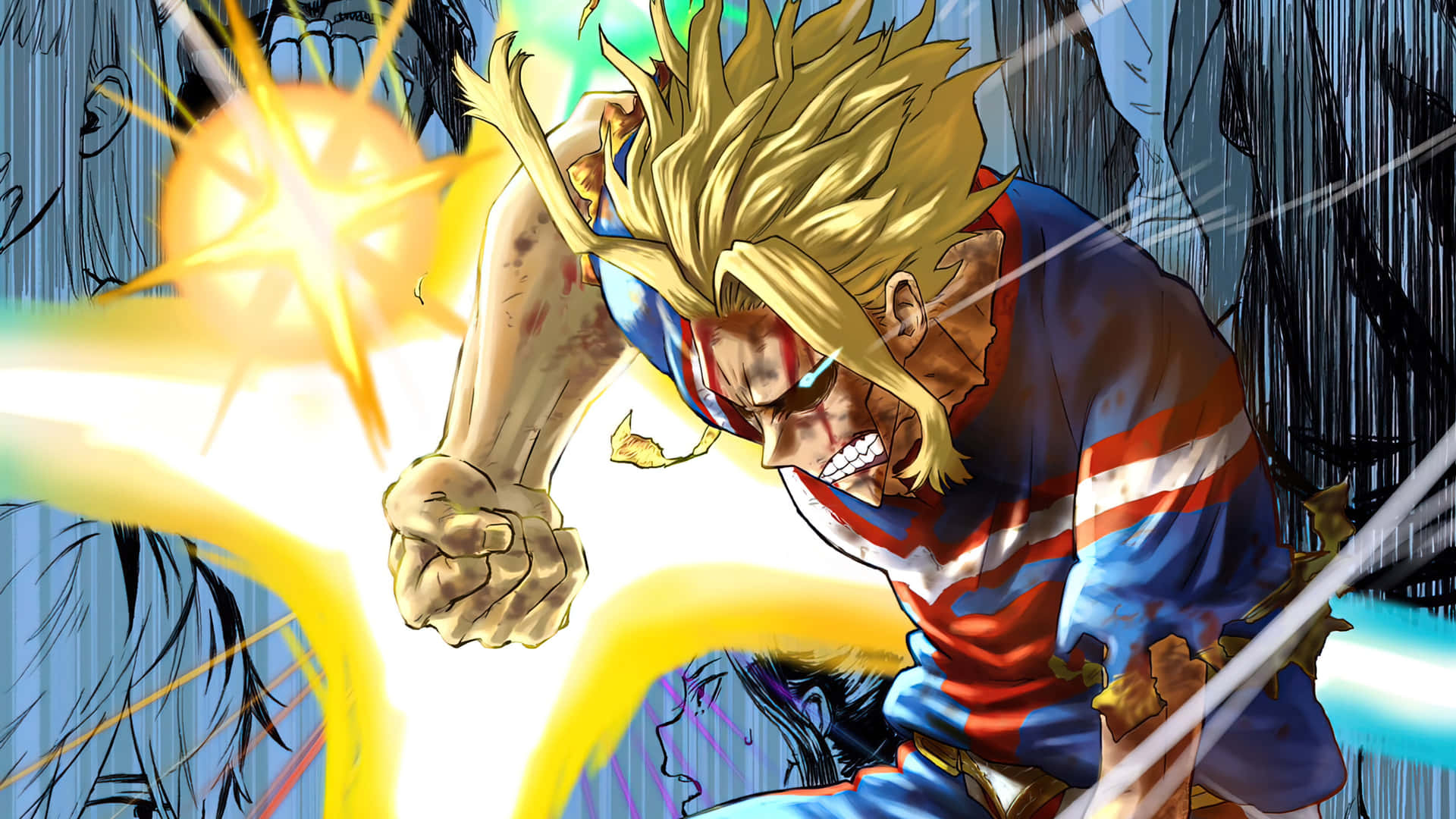 All Might Quirk Training Picture