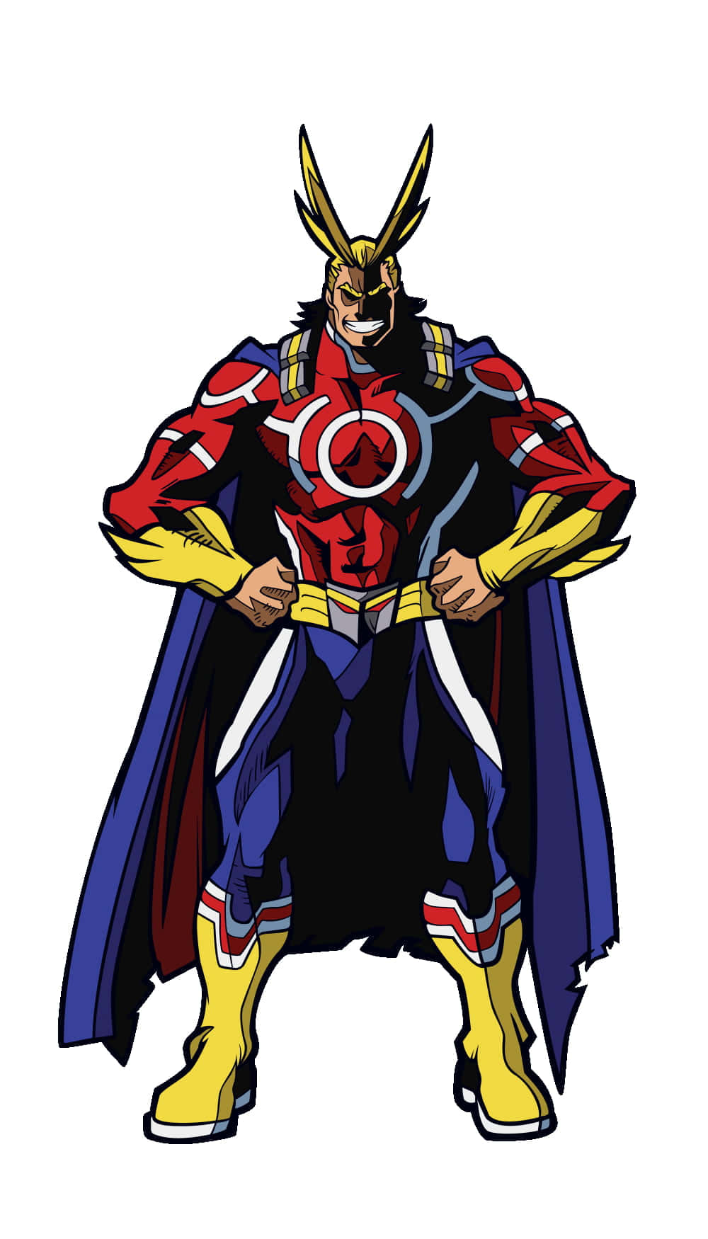 All Might Full Body White Picture