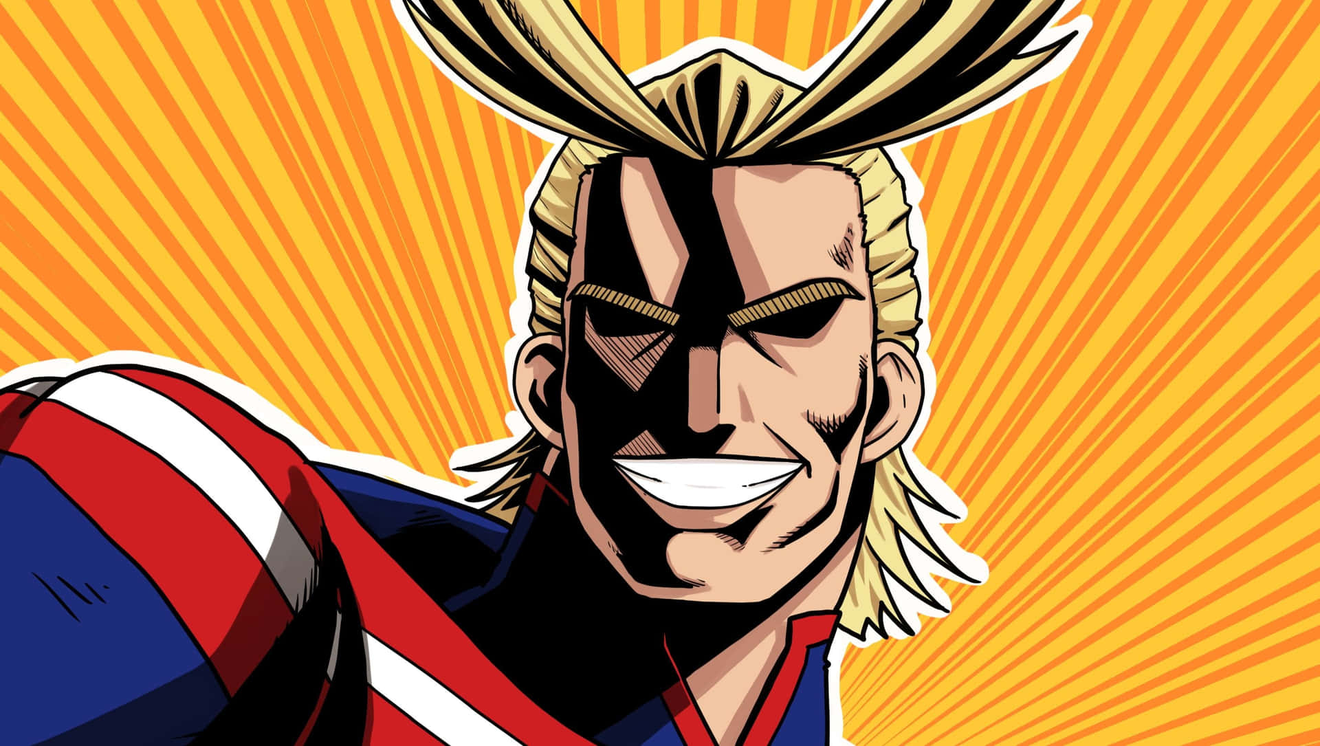 All Might Signature Face Picture