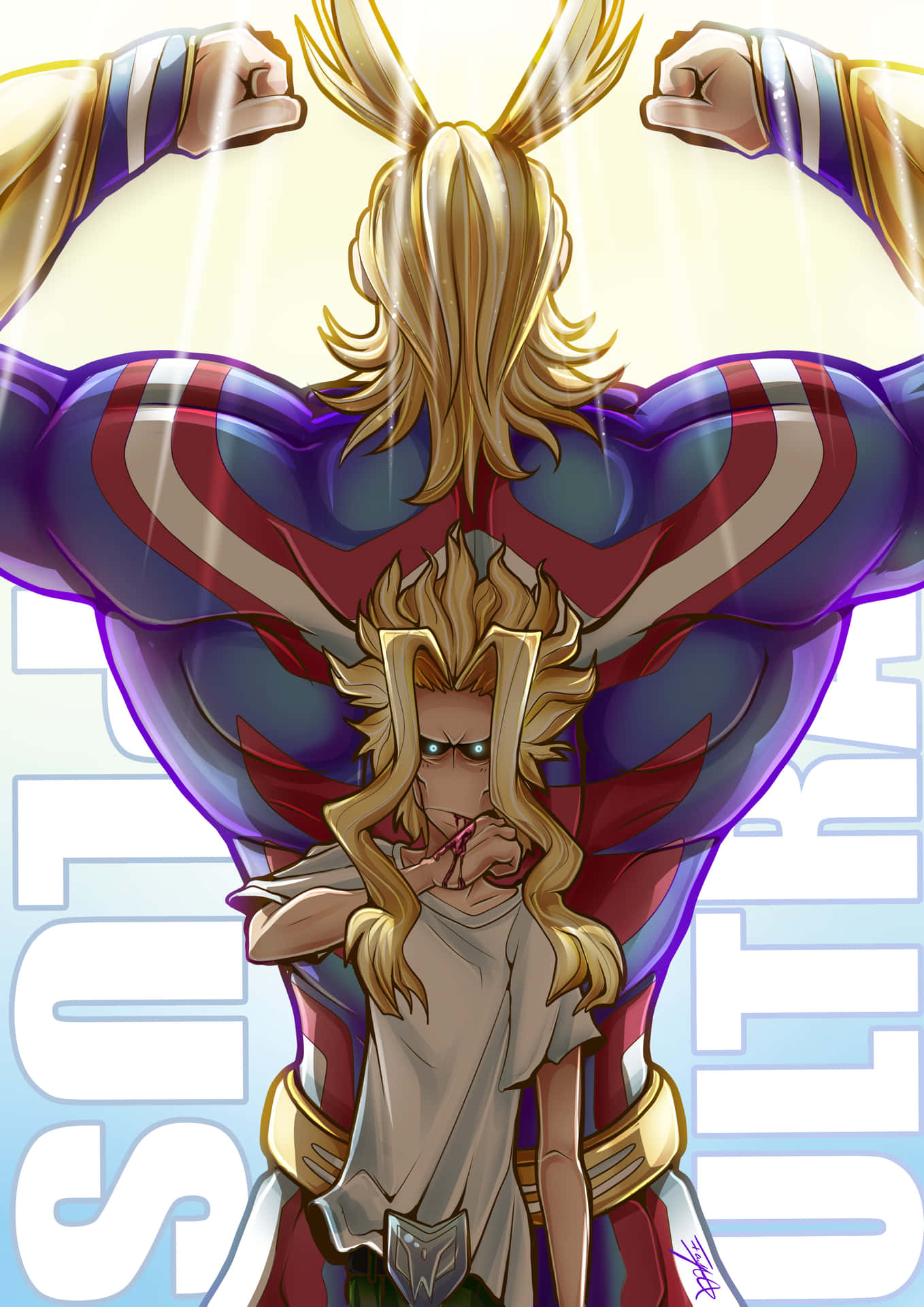 All Might Two Forms Picture