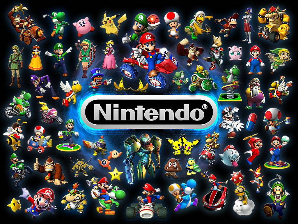 Fan art all Nintendo characters wallpaper