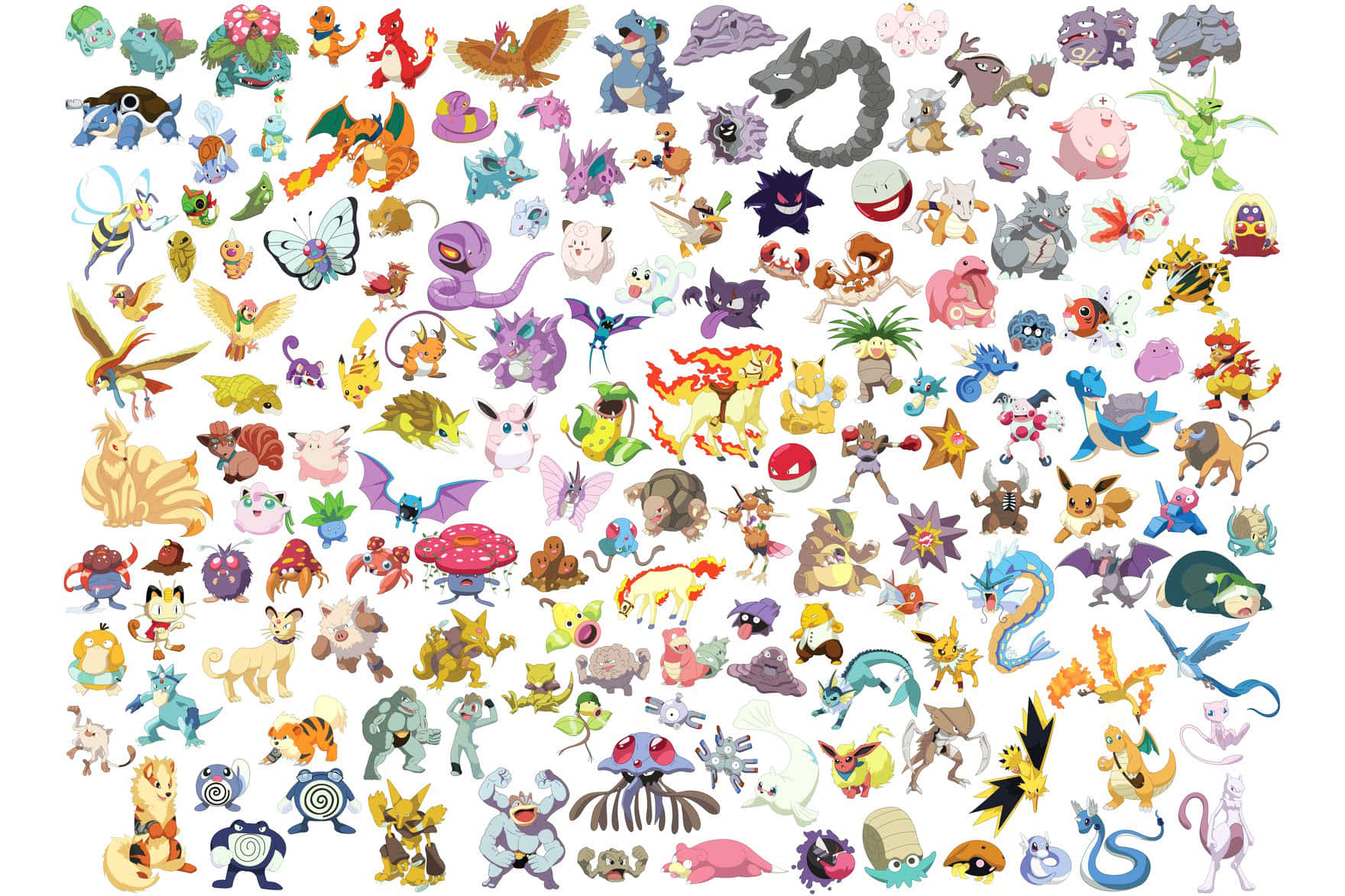 Download Pokemon - The Complete List Of Pokemon | Wallpapers.com