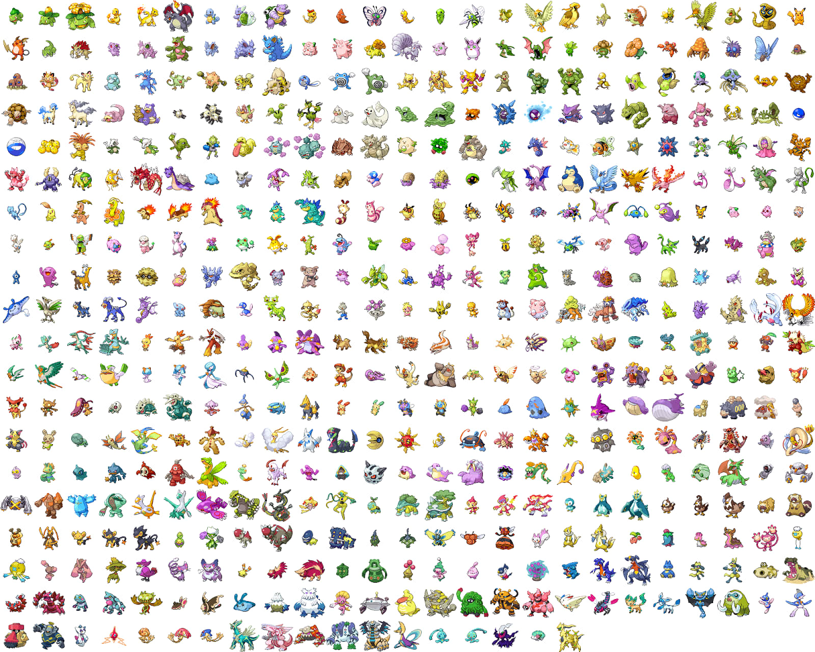 Alle Pokemon-billeder 1600 X 1280